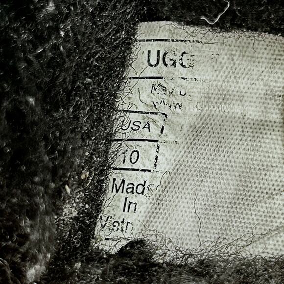 Ugg Coquette Slippers Women’s Luxury Sheepskin & Fur Casual Comfy Black Size 10 - Picture 7 of 7